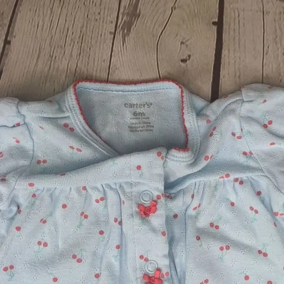 Carter's 6 months baby girl 3 warm pajamas - Picture 12 of 16